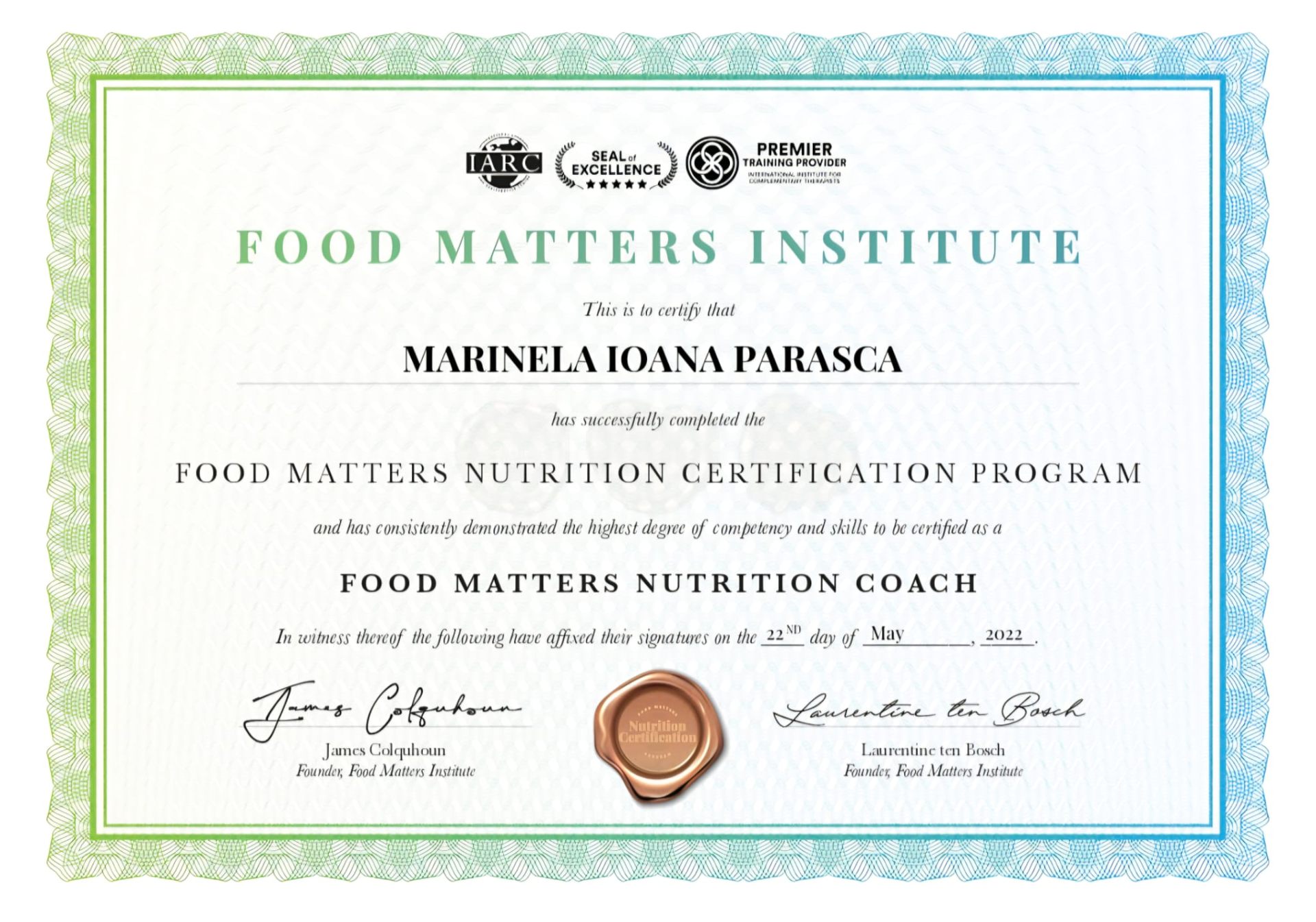 Food Matters Nutrition Coach